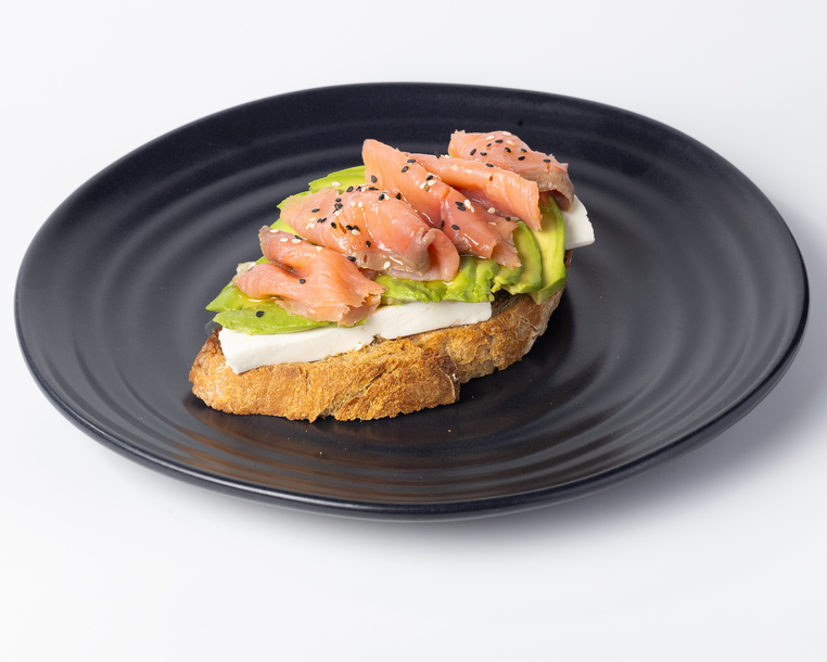 Tosta de salmón