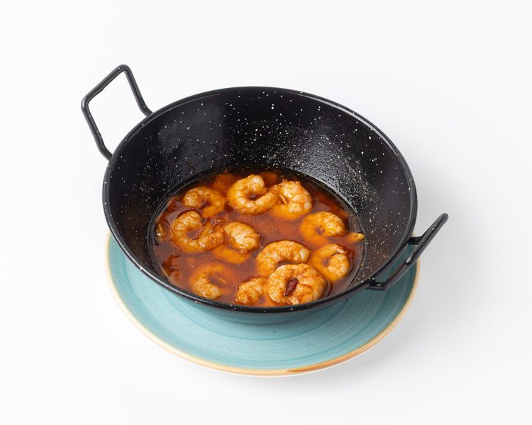 Pil-pil prawns
