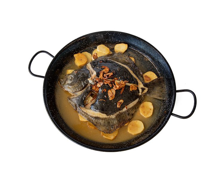 Baked turbot Pez Lola